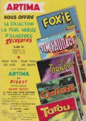 Verso de Toni Cyclone (Artima) -6- Chasse à l'homme