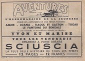 Verso de Alain la Foudre (Editions Populaires Modernes) -1- Aventure sur le Pacifique