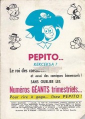 Verso de Pepito (1re Série - SAGE) -230- Le bosco n'a pas la bosse... du commerce