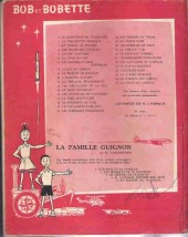 Verso de Bob et Bobette (2e Série Rouge) -7c1963- Le Trésor de Fiskary
