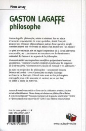 Verso de Gaston (Hors-série) -2012- Gaston Lagaffe philosophe - Franquin, Deleuze et Spinoza