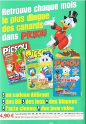 Verso de Picsou Magazine Hors-Série -21- Les trésors de Picsou - Spécial Géo Trouvetou