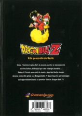 Verso de Dragon Ball Z - Les Films -1- À la poursuite de Garlic