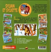 Verso de Sylvain et Sylvette (Éditions P'tit Louis) -6- Un drôle de bonhomme de neige