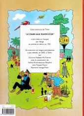 Verso de Tintin (en langues régionales) -9Polynésien- Te pa'apa'a 'āvae fa'ahōhoni pirū