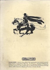Verso de Zorro (5e série - DPE puis Greantori - Nouvelle série) -Rec06- Album N°6
