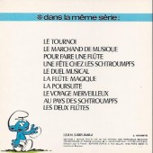 Verso de Les schtroumpfs (La flûte à six schtroumpfs) -1- Le Tournoi