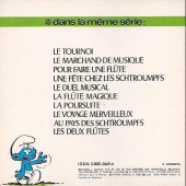 Verso de Les schtroumpfs (La flûte à six schtroumpfs) -2- Le Marchand de Musique