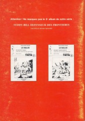 Verso de Teddy Bill -2- Teddy Bill : Défenseur des frontières - tome 1