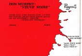 Verso de Don Murphy / Des ombres -TL- Veuve noire
