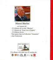 Verso de (AUT) Marlier -1bis- Coline et l'orgue mystérieux..