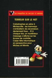 Verso de Les enquêtes de Mickey et Minnie -21- Terreurs sur le net
