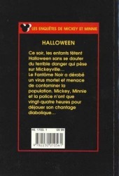 Verso de Les enquêtes de Mickey et Minnie -18- Halloween