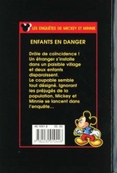 Verso de Les enquêtes de Mickey et Minnie -24- Enfants en danger
