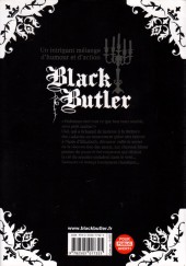 Verso de Black Butler -13- Black Spy