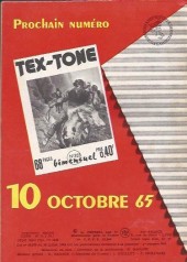 Verso de Tex-Tone (Impéria) -202- La mine du diable