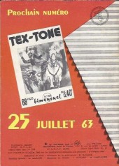 Verso de Tex-Tone (Impéria) -149- Le rapt de betty