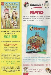 Verso de Aigle Noir (Vedette T.V.) -7- Les poseurs de rails