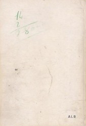 Verso de Jim Canada (Impéria) -Rec026- Collection Reliée N°26 (du n°183 au n°186)