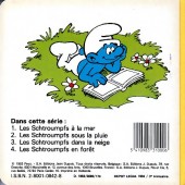 Verso de Les schtroumpfs (Premiers livres Dupuis) -4- Les schtroumpfs dans la forêt
