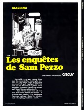 Verso de Sam Pezzo (Les enquêtes de) -2a1985- Tome 2