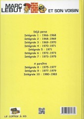 Verso de Marc Lebut et son voisin -Int06a- Intégrale 6 : 1972-1973
