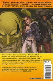 Verso de Daughters of the Dragon (Marvel comics - 2006) -INT- Samurai Bullets