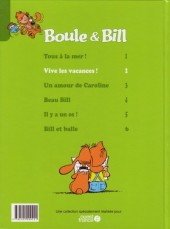 Verso de Boule et Bill -13- (Ouest France) -2- Vive les vacances !