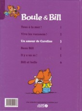 Verso de Boule et Bill -13- (Ouest France) -3- Un amour de Caroline