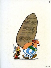 Verso de Astérix (en italien) -1- Astérix il gallico