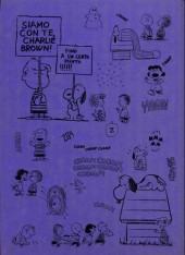 Verso de Peanuts (en italien, Milano Libri Edizioni) -9- Siamo con te, charlie brown!