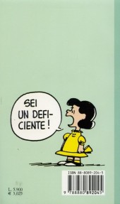 Verso de Peanuts (en italien, petit format) -8- Coraggio, charlie brown!