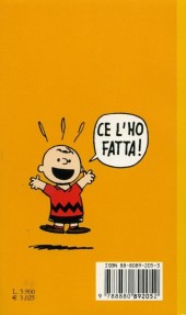 Verso de Peanuts (en italien, petit format) -9- Siamo con te, charlie brown!