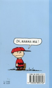 Verso de Peanuts (en italien, petit format) -17- Non ci posso credere... charlie brown!
