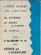 Verso de Les héros du mystère -Rec02- Album N°2 (du n°4 au n°6)