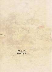 Verso de Mister No (Mon Journal) -Rec20- Album N°20 (du n°61 au n°63)