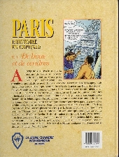 Verso de Histoires des Villes (Collection) - Paris, l'histoire en capitale - T. 1 - De boue et de cendres