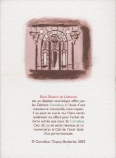 Verso de (AUT) Dupuy & Berberian -2002- Bons Baisers de Lisbonne