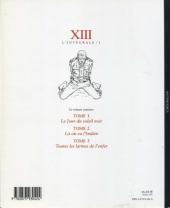 Verso de XIII (Niffle) -1a2003- L'intégrale / 1