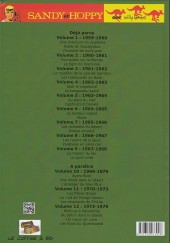 Verso de Sandy & Hoppy -INT08a- Intégrale volume 8: 1966-1967