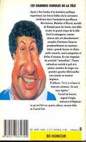 Verso de Les grandes gueules -9Poche- Ces grandes gueules de la télé