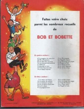 Verso de Bob et Bobette (3e Série Rouge) -79- La Harpe perdue