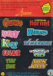 Verso de Tex Bill (Arédit) -96- Les voleurs du Colorado