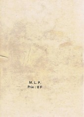 Verso de Mister No (Mon Journal) -Rec05- Album N°5 (du n°16 au n°18)