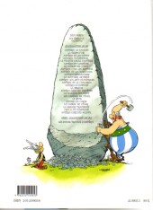 Verso de Astérix (Hachette) -5a1999- Le tour de Gaule d'Astérix