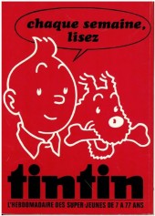 Verso de (Recueil) Tintin (Album du journal - Édition belge souple) -221- Tome 221