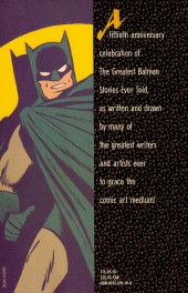 Verso de The greatest Batman Stories Ever Told (1988) - The Greatest Batman Stories Ever Told