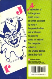 Verso de The greatest Joker Stories Ever Told (1988) - The Greatest Joker Stories Ever Told