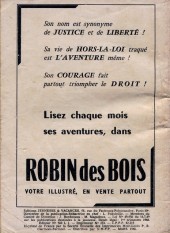 Verso de Robin des bois (Jeunesse et vacances) -SP01- L'Espion de MowBray