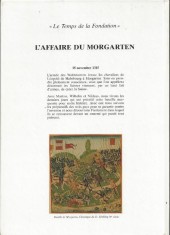 Verso de L'Épopée helvète -3- Le Temps de la Fondation - L'Affaire du Morgarten